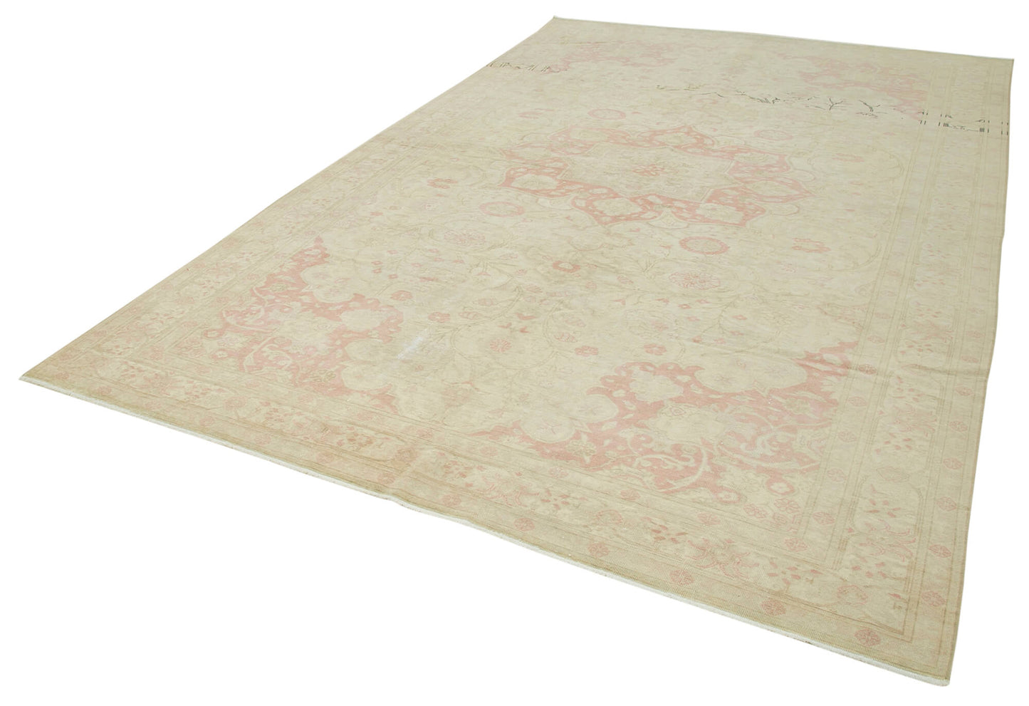 8x12 Beige Vintage Rug - 38028