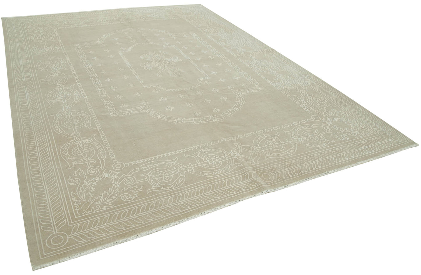 8x11 Beige Vintage Rug - 38029