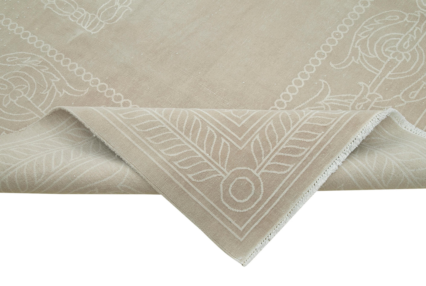 8x11 Beige Vintage Rug - 38029