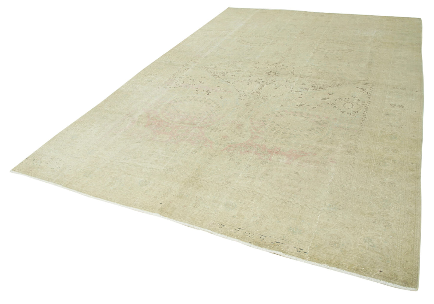 8x12 Beige Vintage Rug - 38030