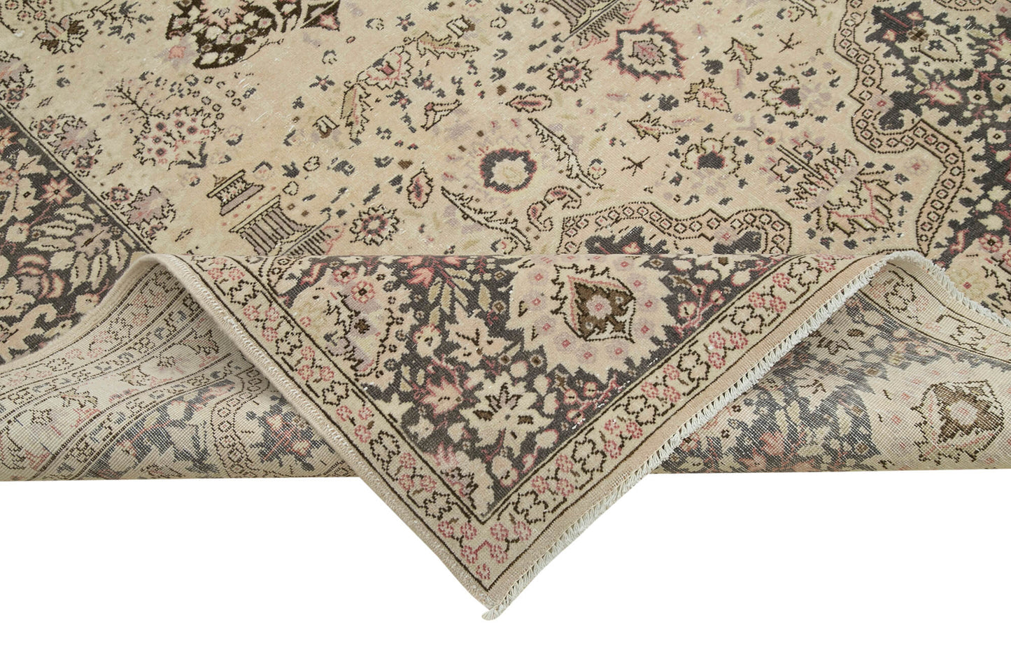 8x12 Beige Vintage Rug - 38032