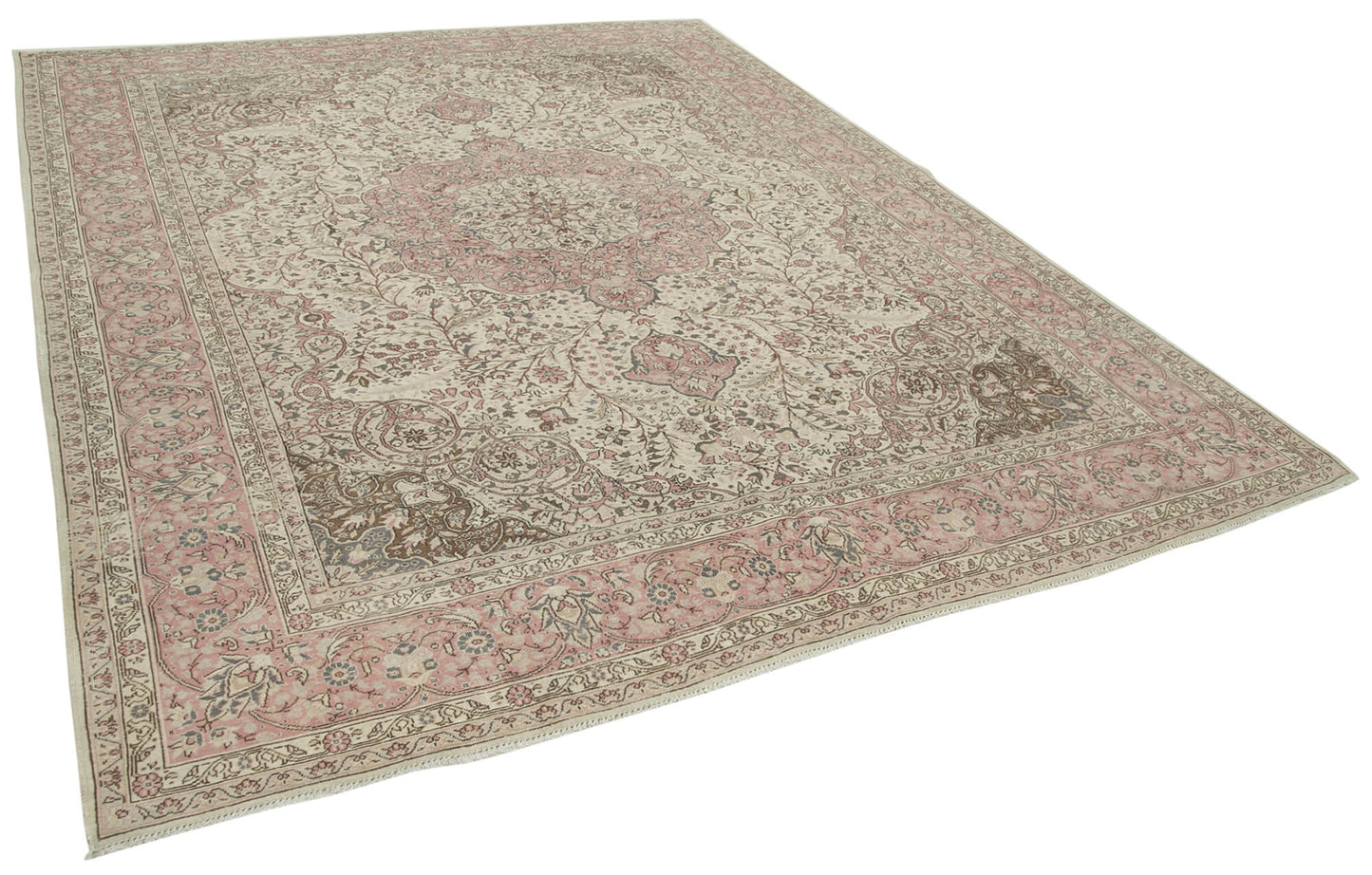 8x11 Beige Vintage Rug - 38033