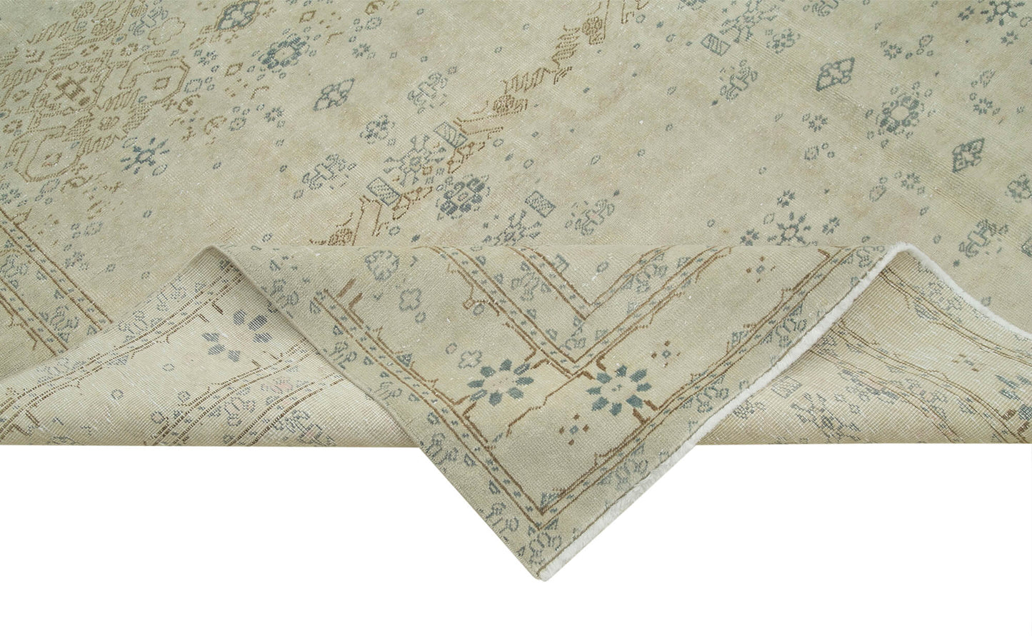 8x11 Beige Vintage Rug - 38034