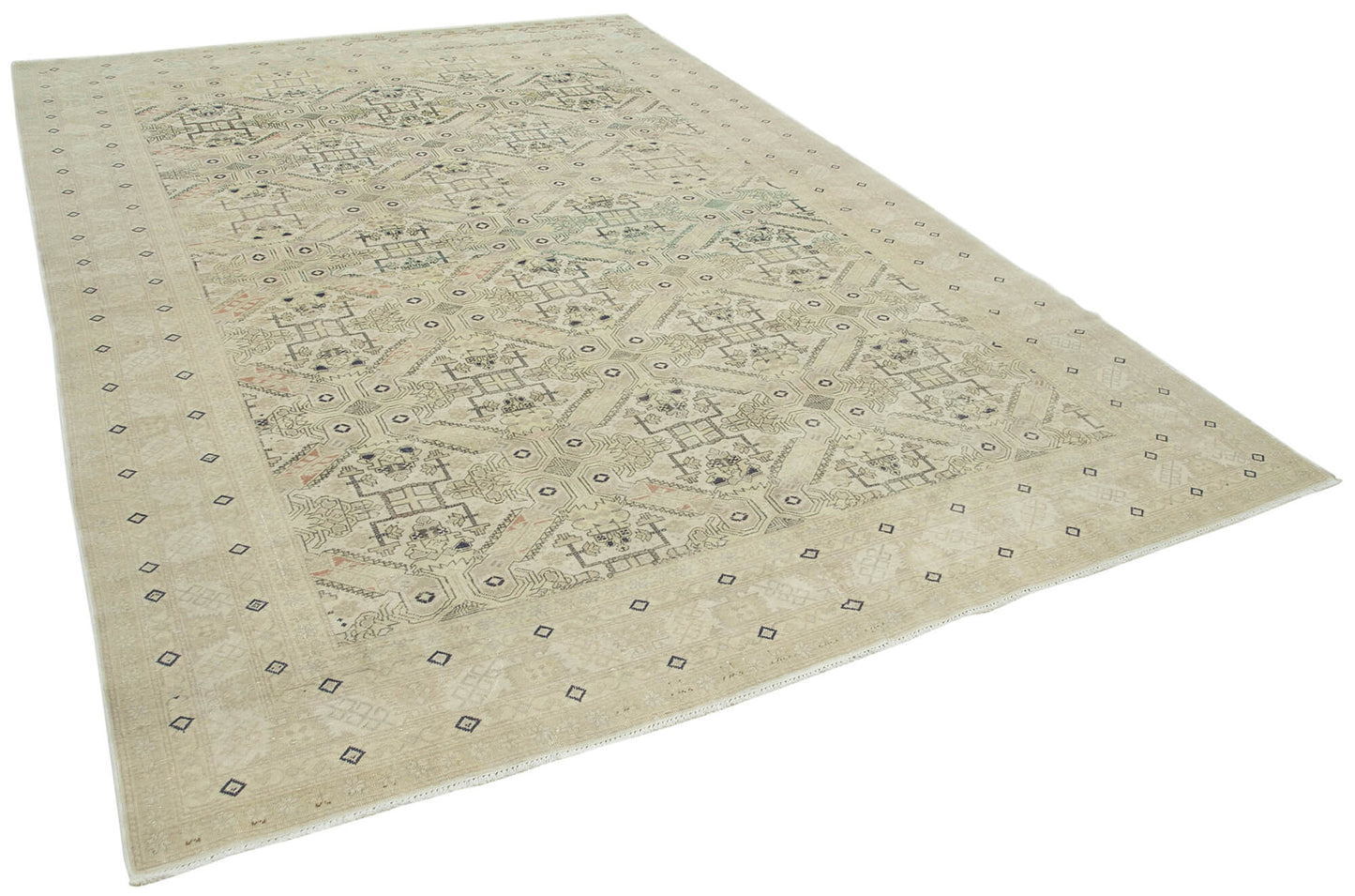 8x12 Beige Vintage Rug - 38035