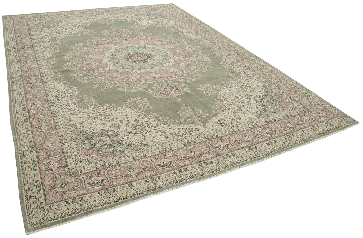 8x11 Beige Vintage Rug - 38036