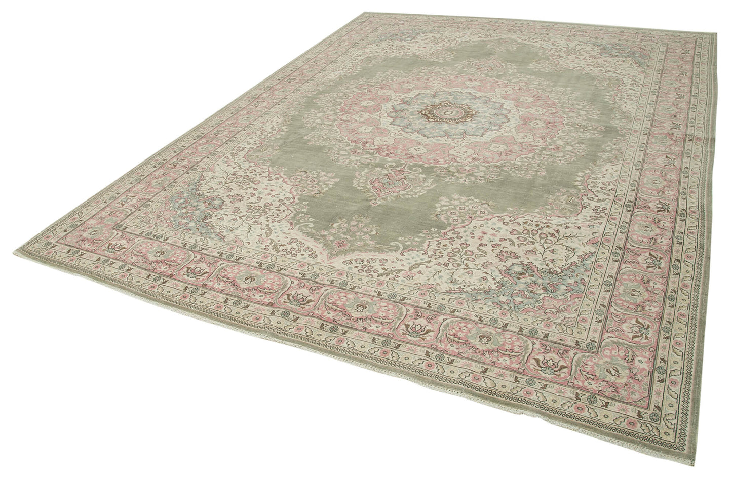 8x11 Beige Vintage Rug - 38036