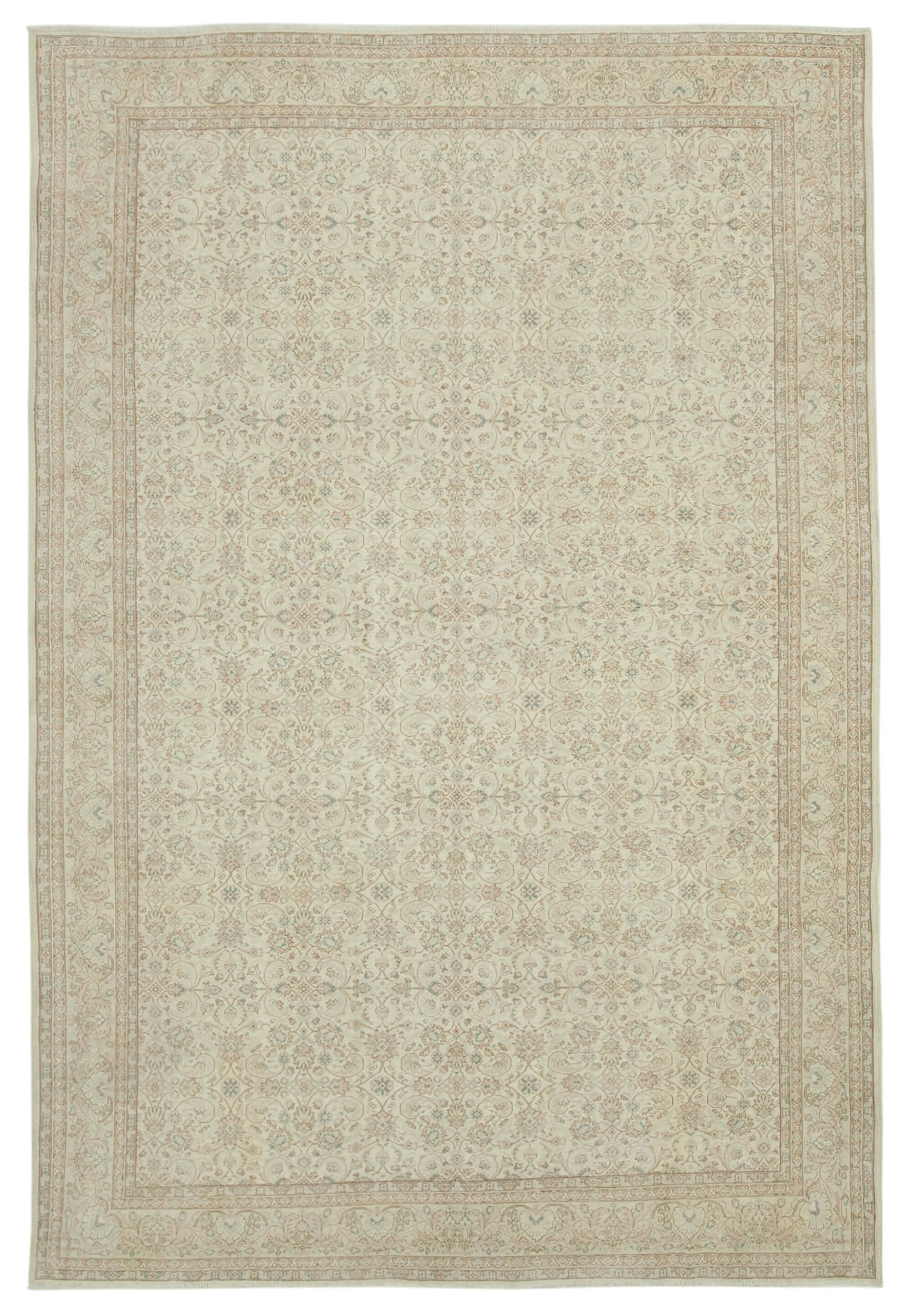 8x12 Beige Vintage Rug - 38041