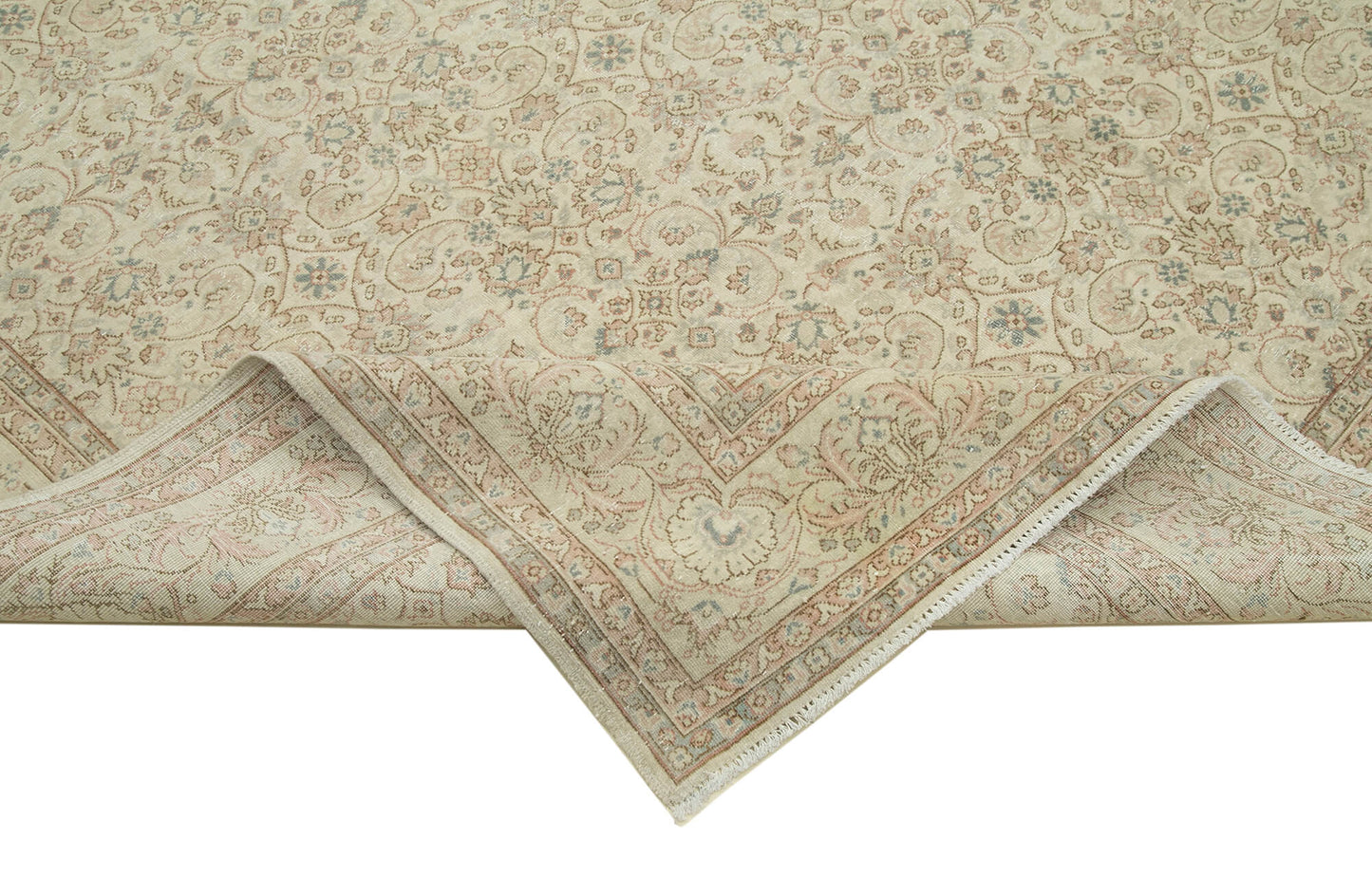 8x12 Beige Vintage Rug - 38041