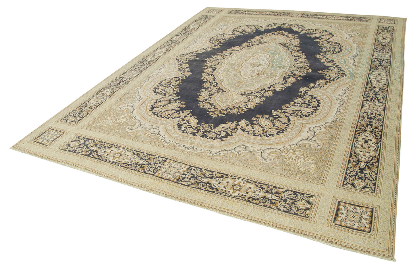 8x11 Beige Vintage Rug - 38042