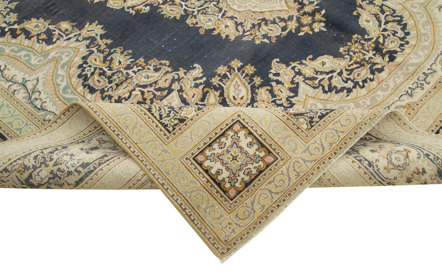 8x11 Beige Vintage Rug - 38042