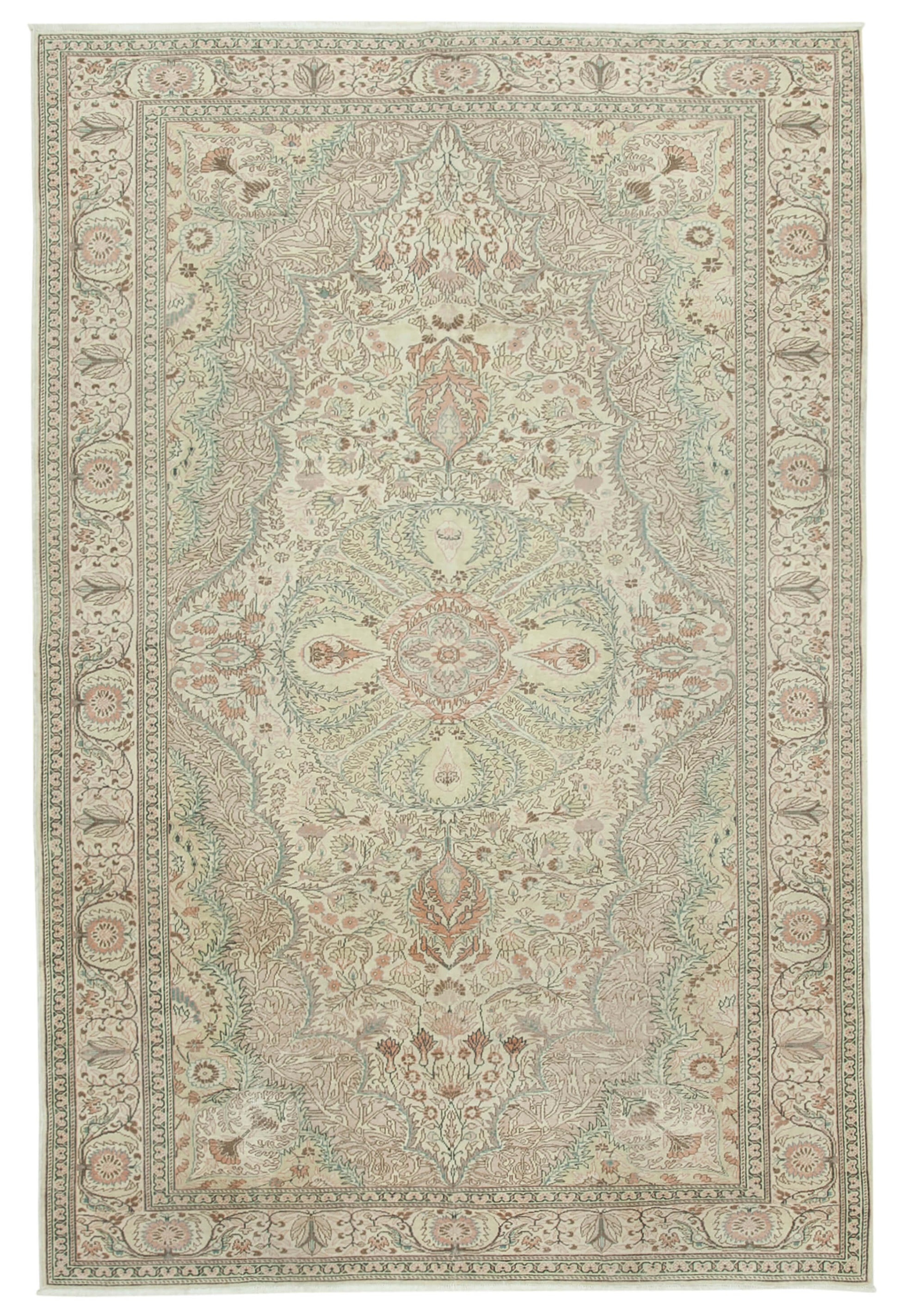 7x11 Beige Vintage Rug - 38043