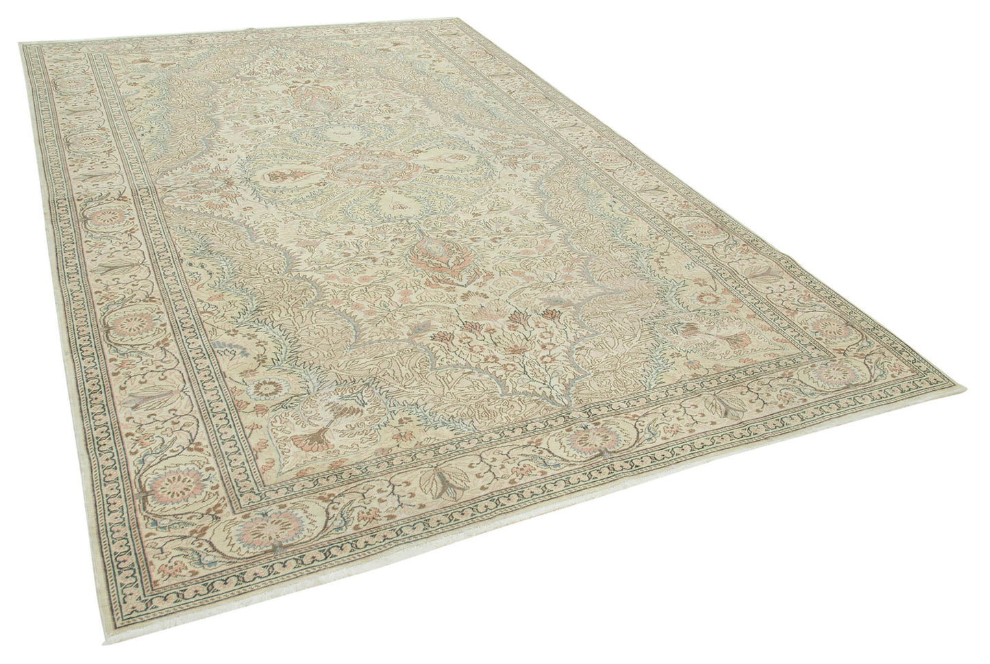 7x11 Beige Vintage Rug - 38043