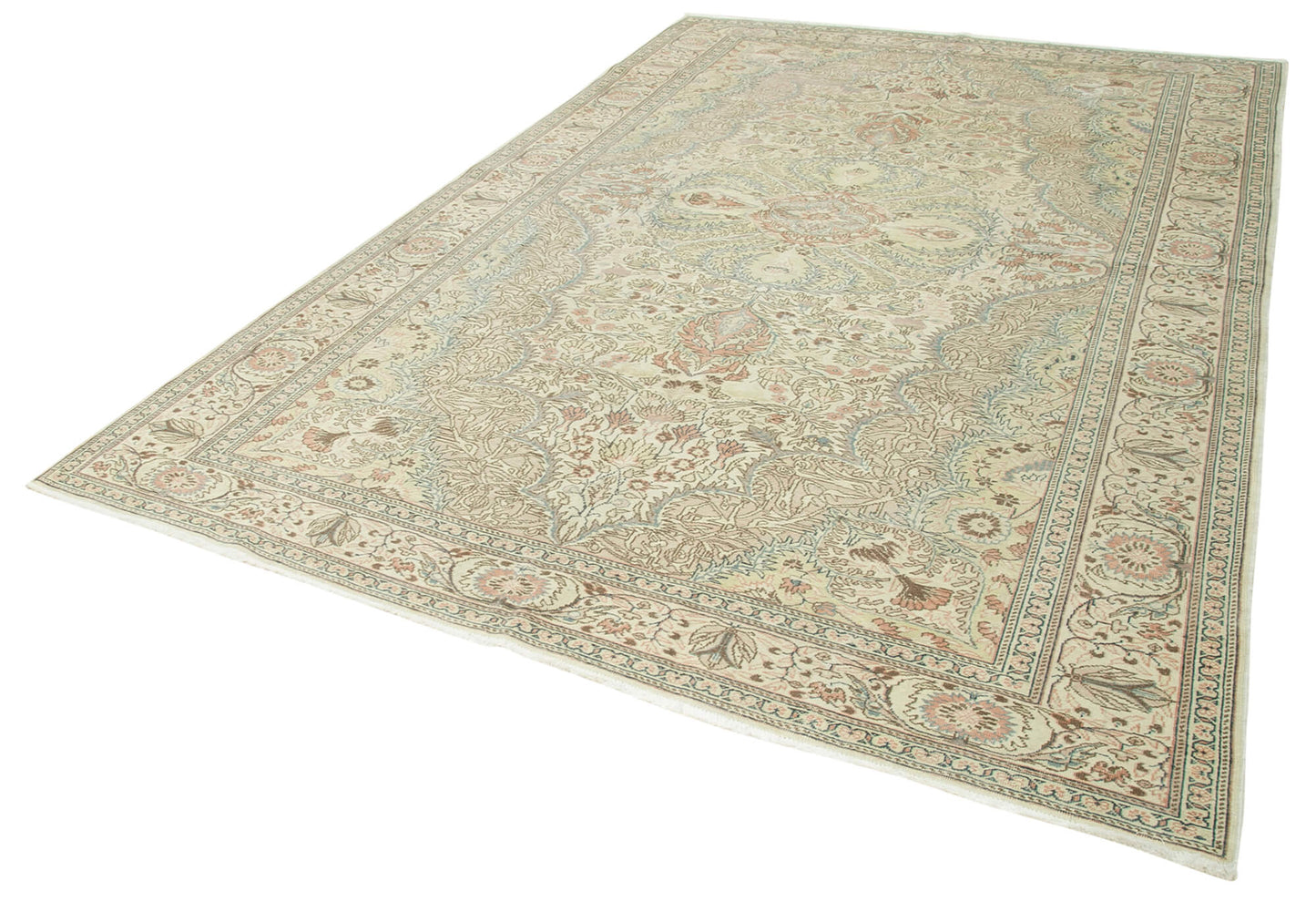 7x11 Beige Vintage Rug - 38043