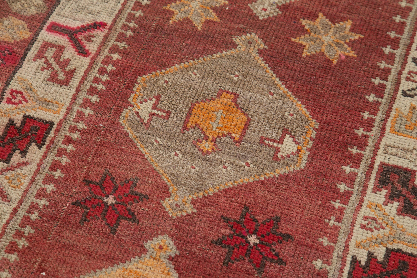 3x11 Red Boho Runner Rugs - 38060