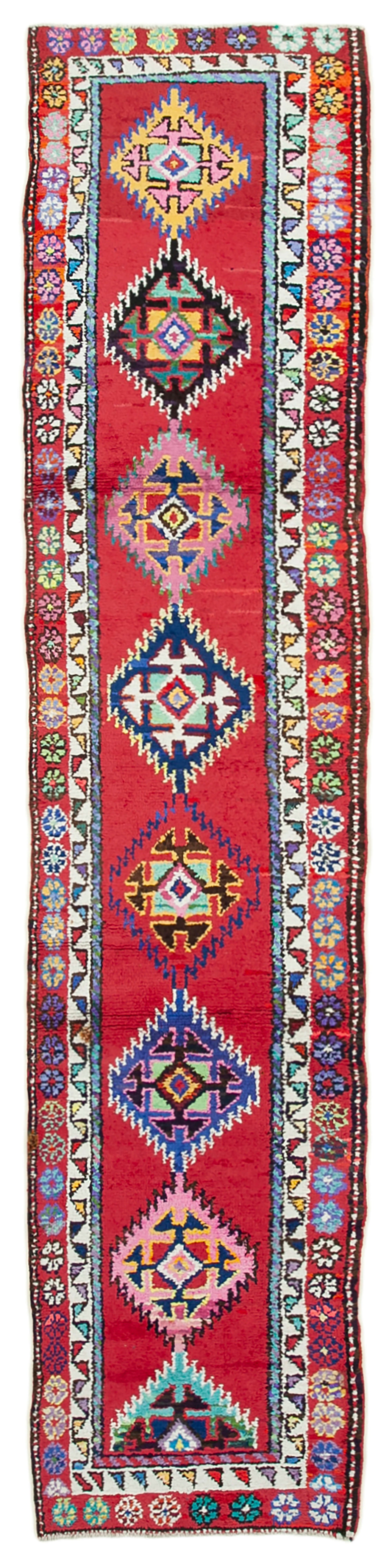 3x13 Red Boho Runner Rugs - 38068