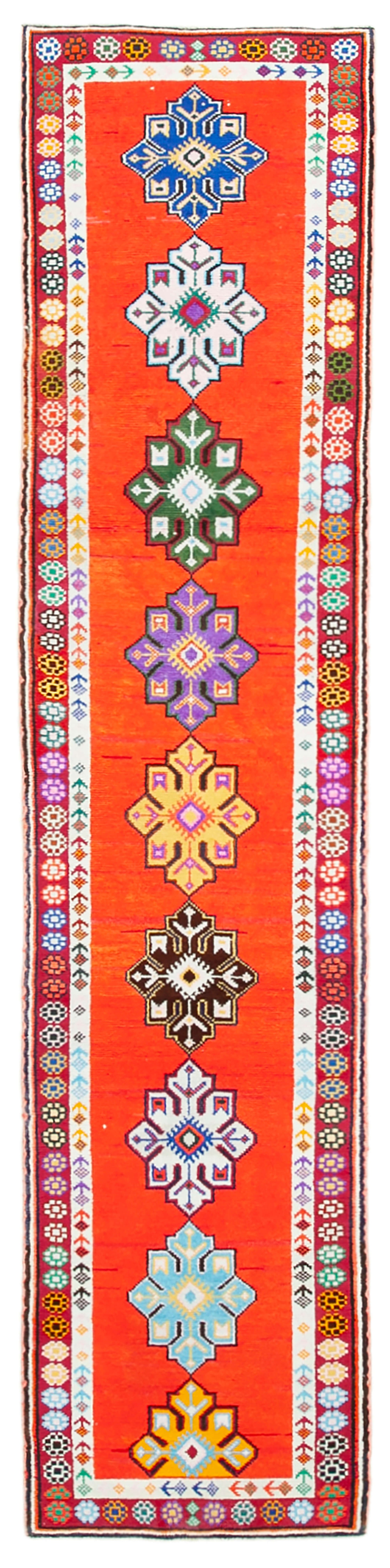 3x12 Orange Boho Runner Rugs - 38069