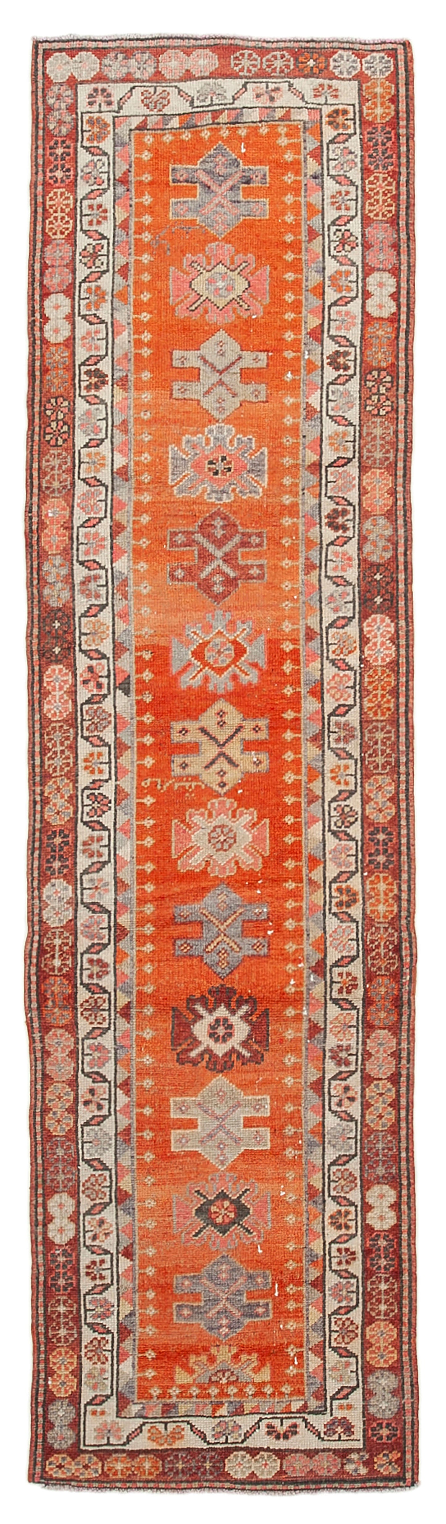 3x12 Red Boho Runner Rugs - 38070