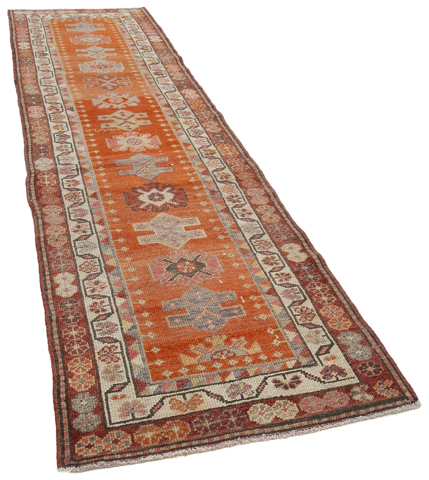 3x12 Red Boho Runner Rugs - 38070