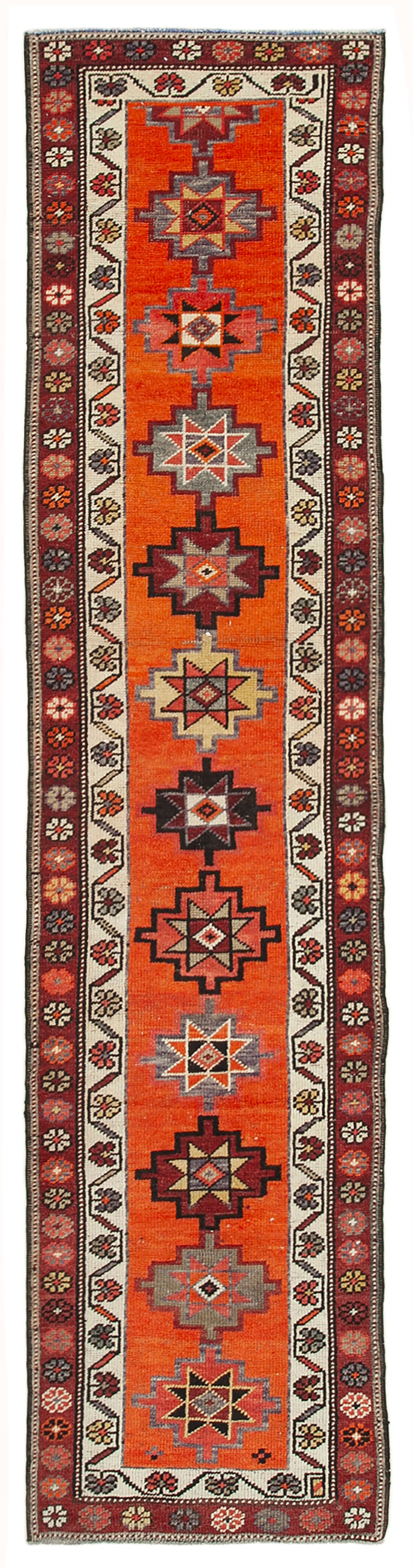 3x12 Orange Boho Runner Rugs - 38080