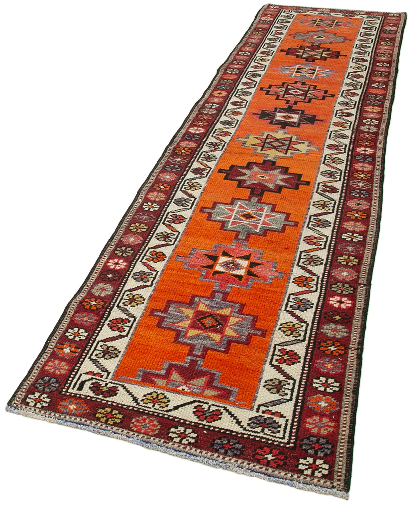 3x12 Orange Boho Runner Rugs - 38080