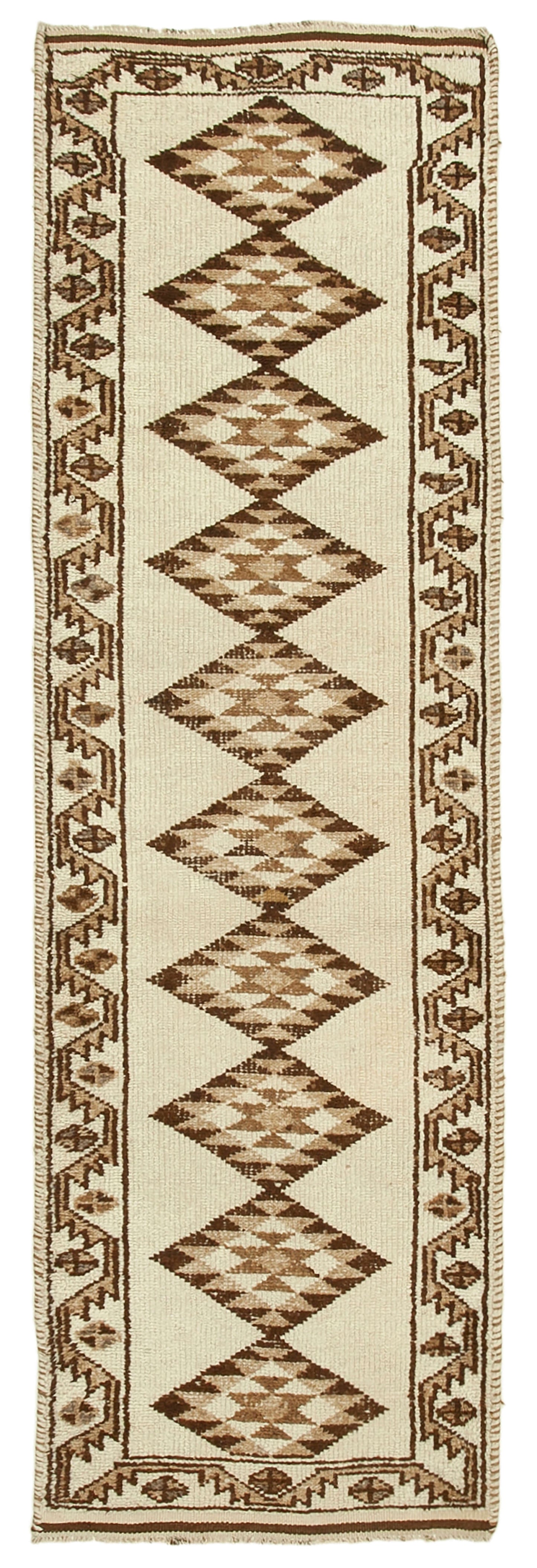 4x12 Beige Boho Runner Rugs - 38091