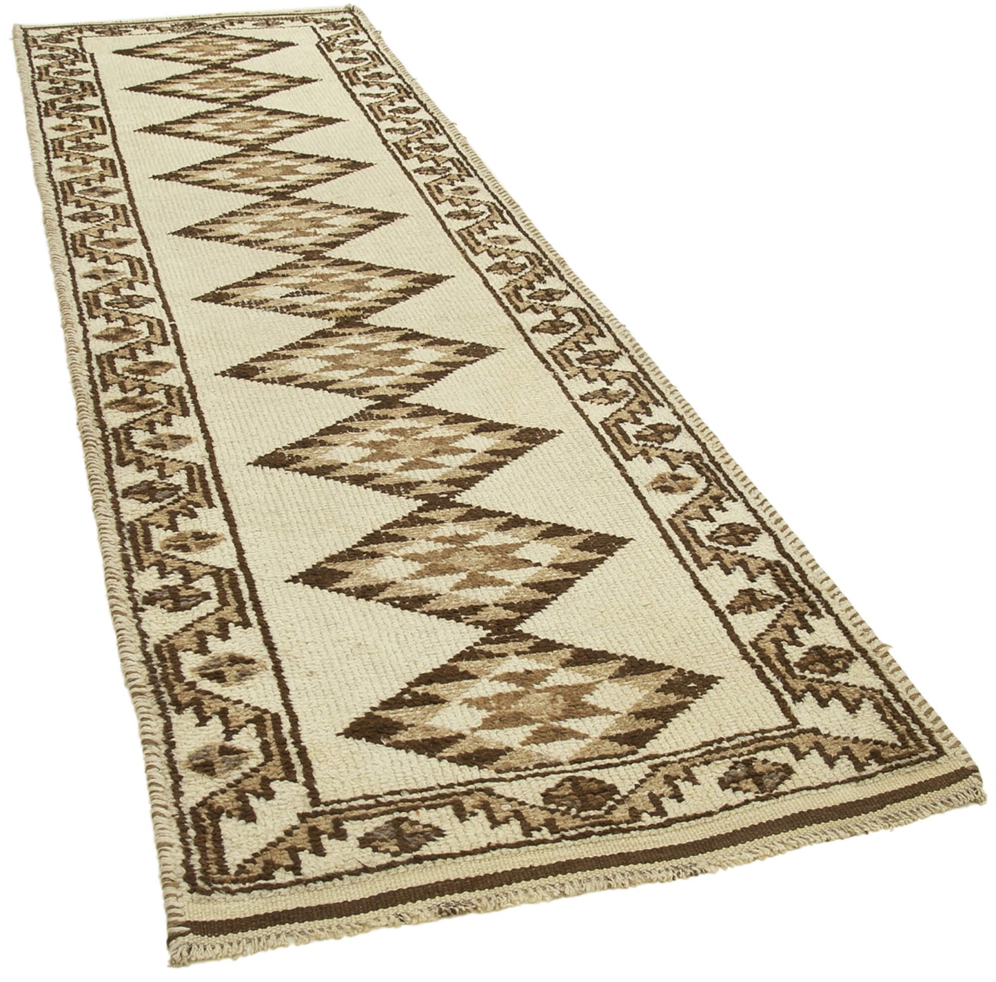 4x12 Beige Boho Runner Rugs - 38091