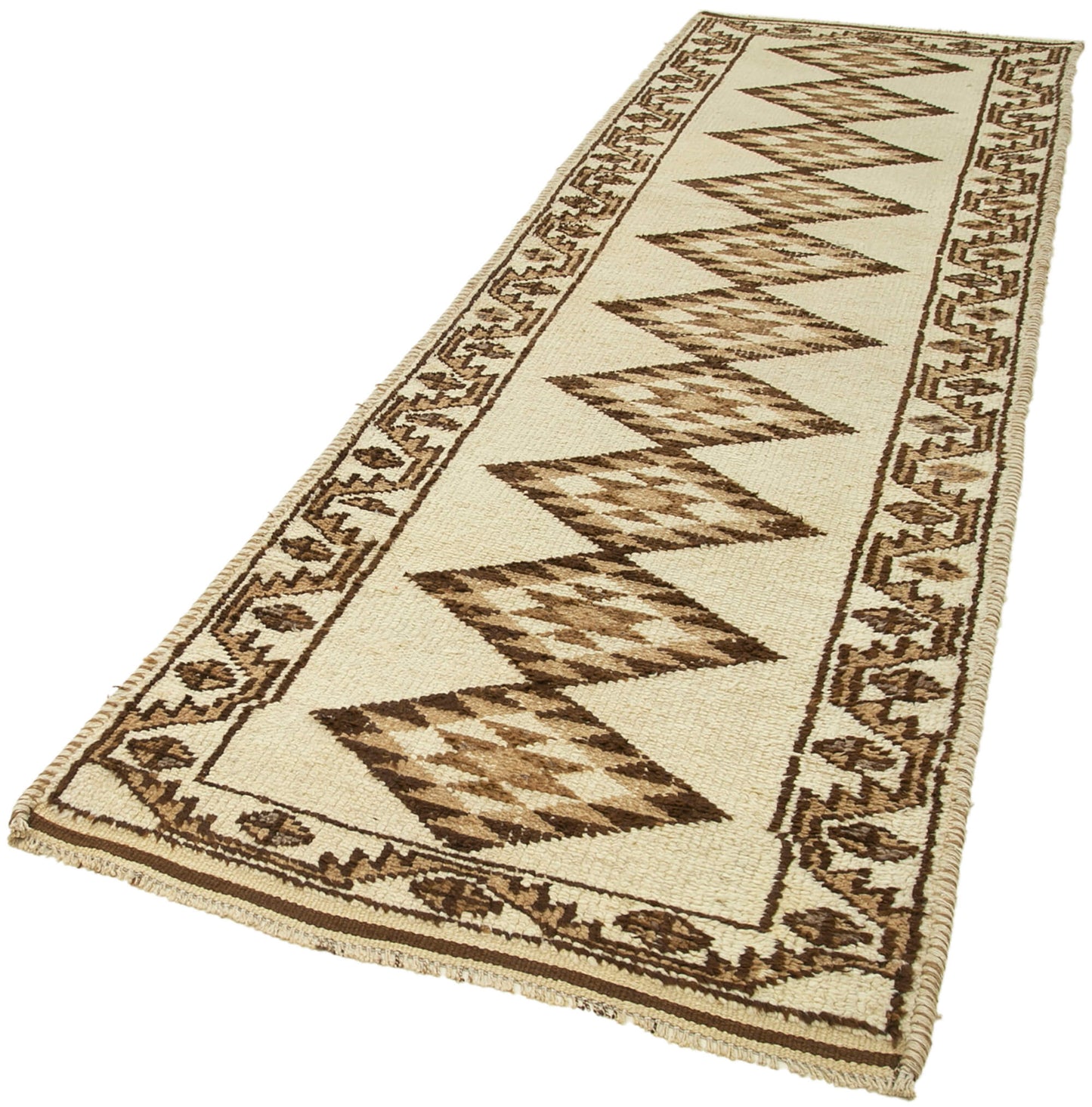 4x12 Beige Boho Runner Rugs - 38091