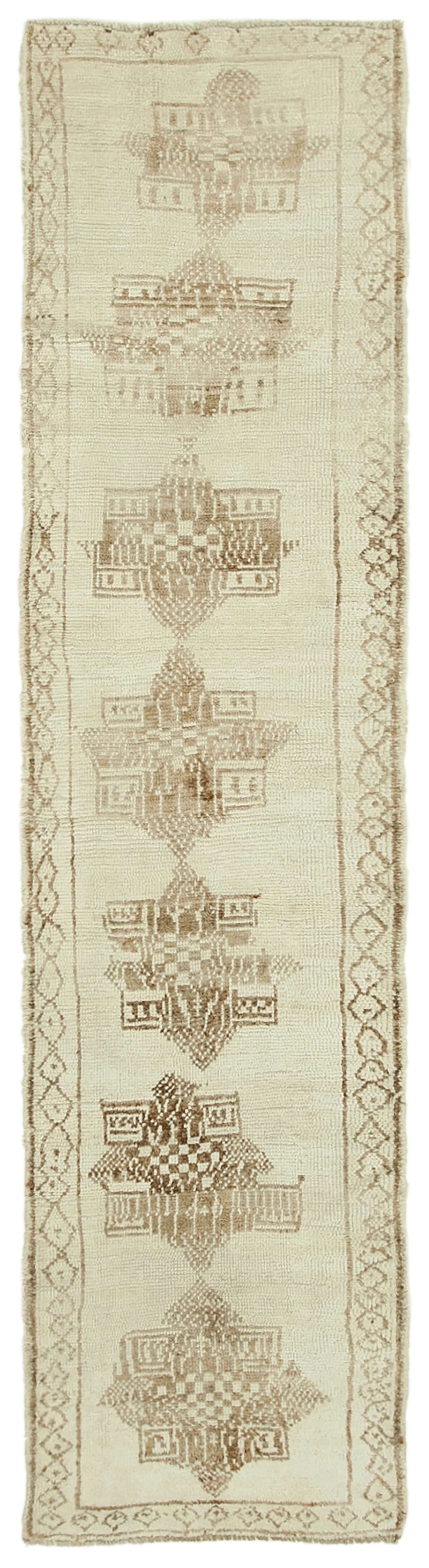 3x11 Beige Boho Runner Rugs - 38096