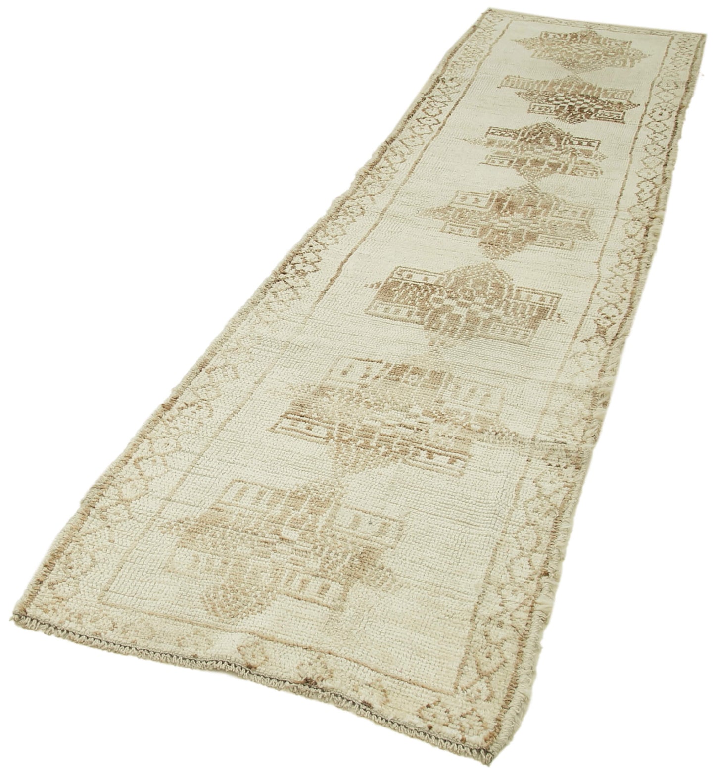 3x11 Beige Boho Runner Rugs - 38096