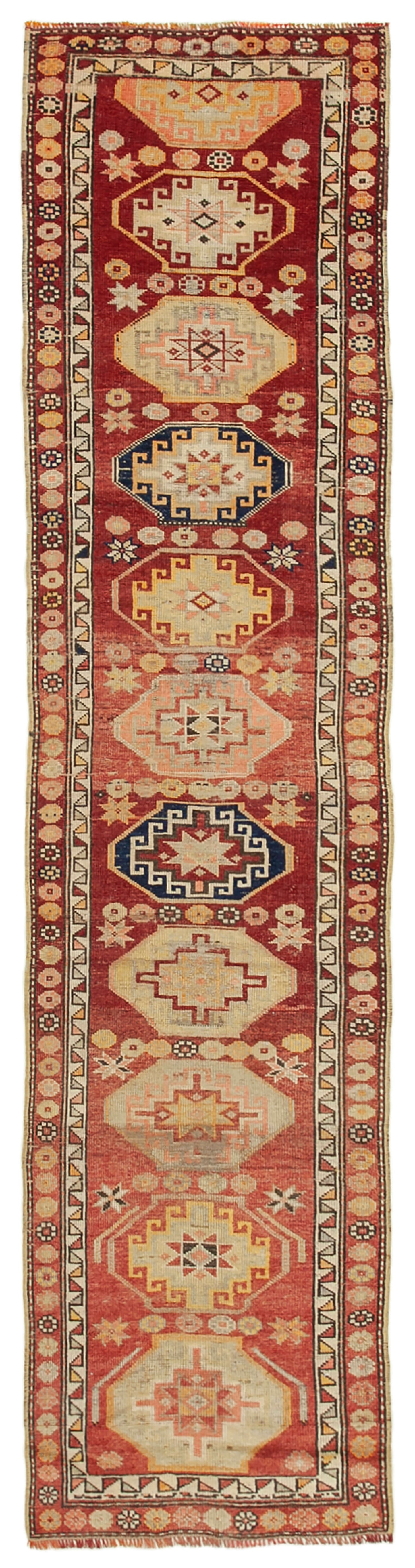 3x13 Red Boho Runner Rugs - 38102