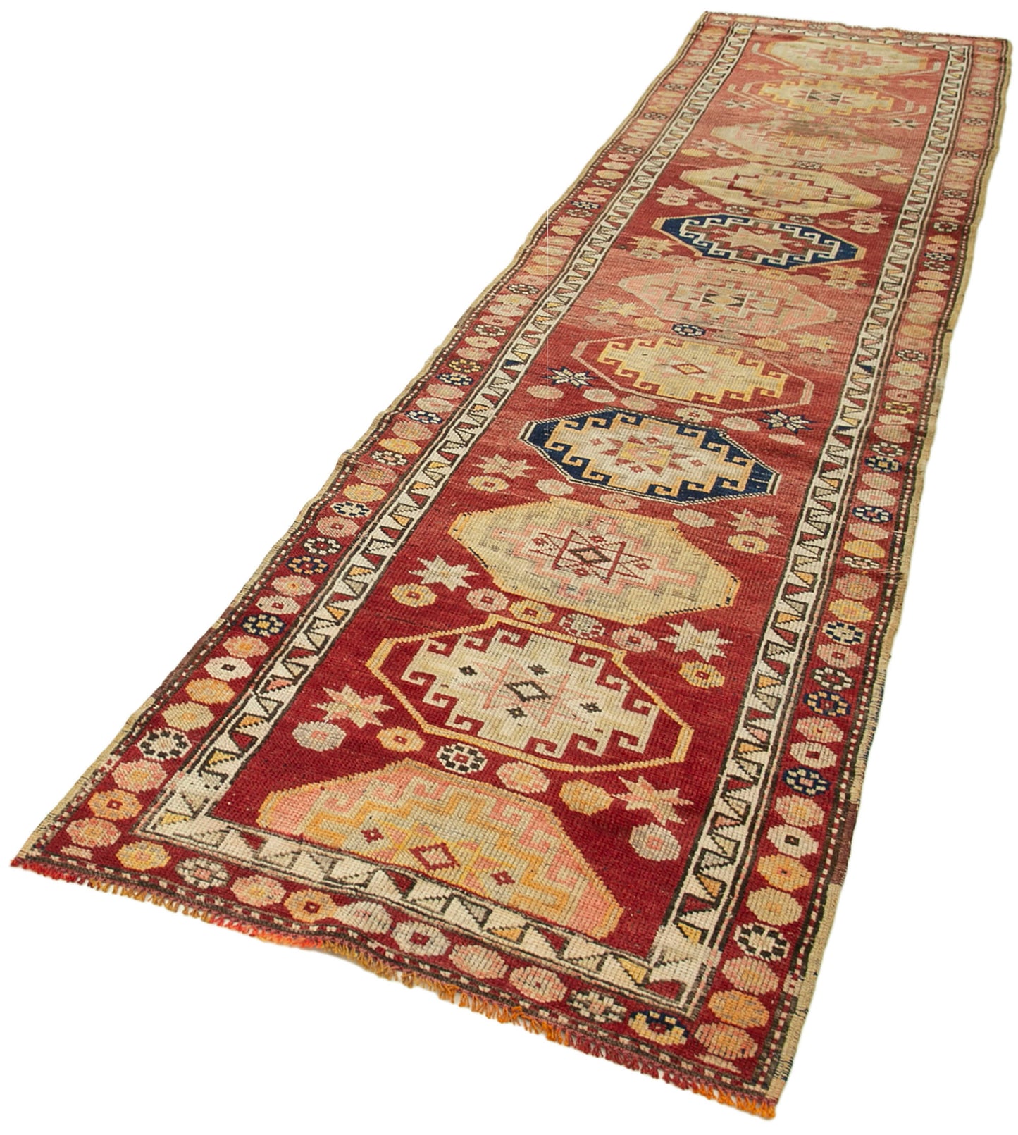 3x13 Red Boho Runner Rugs - 38102