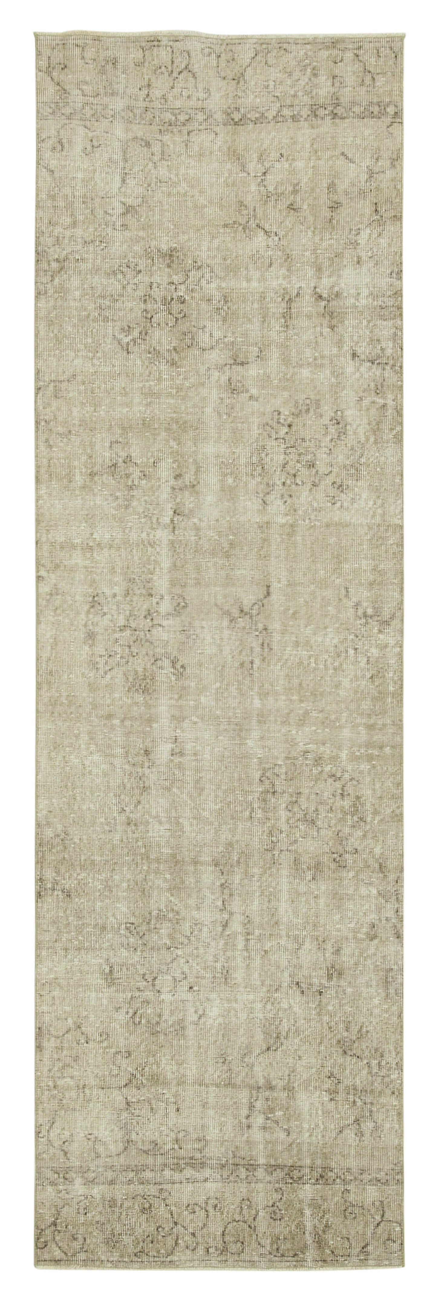 3x10 Beige Overdyed Runner Rug - 38117