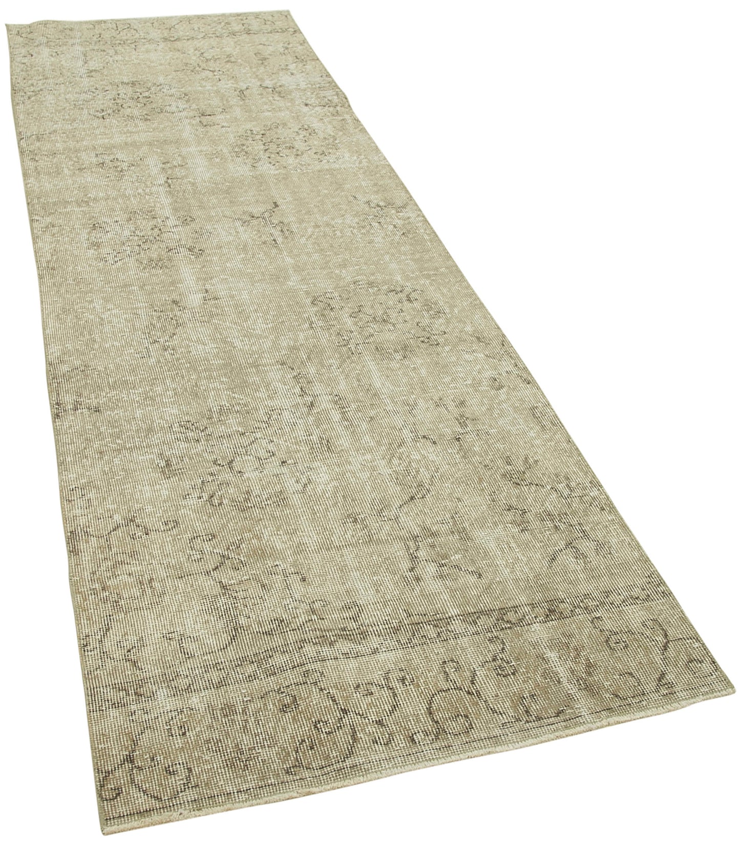 3x10 Beige Overdyed Runner Rug - 38117