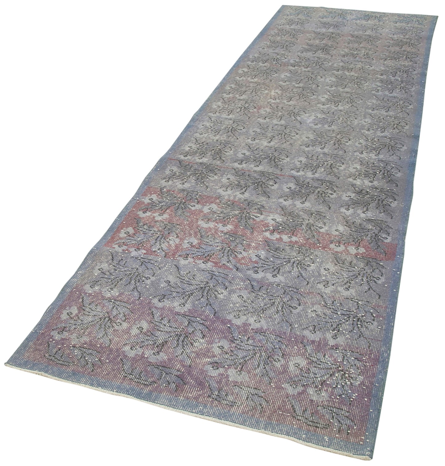 3x11 Blue Overdyed Runner Rug - 38119