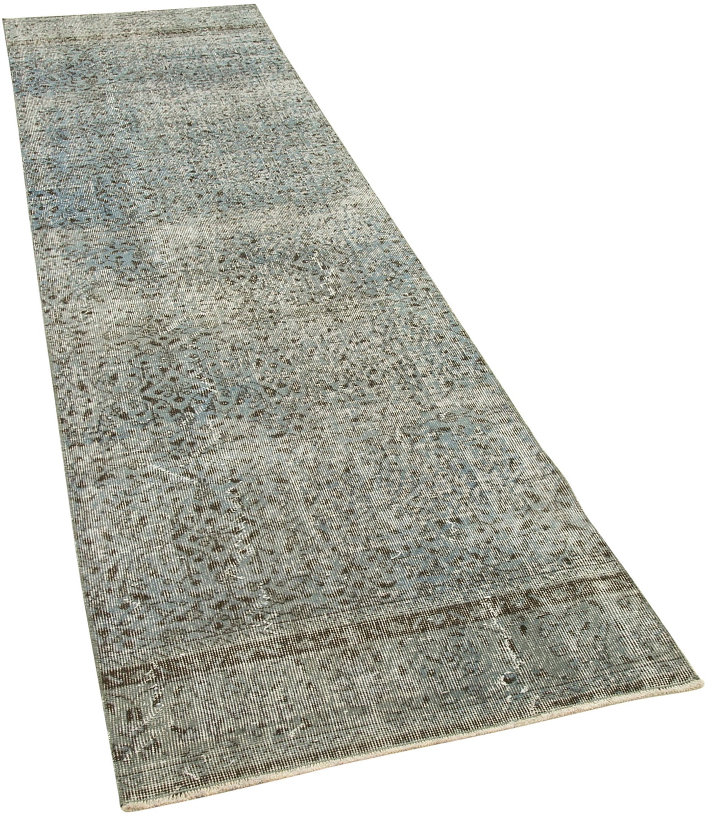 3x10 Blue Overdyed Runner Rug - 38127