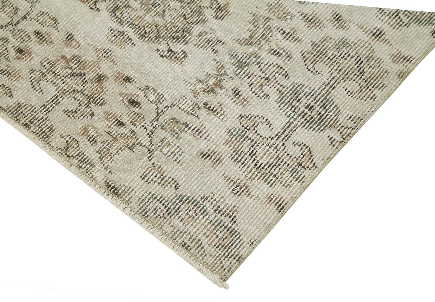 3x9 Beige Overdyed Runner Rug - 38129