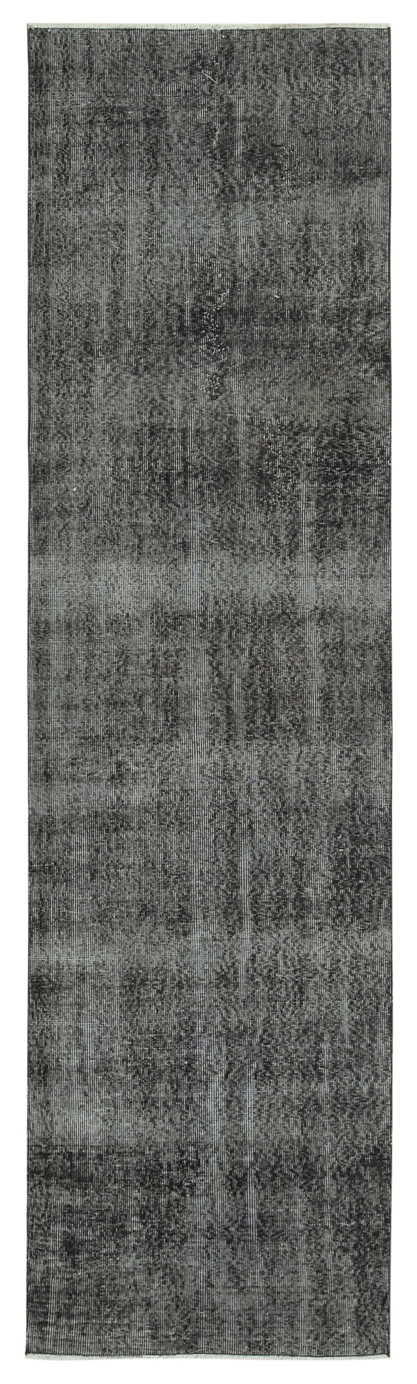 3x10 Black Overdyed Runner Rug - 38132