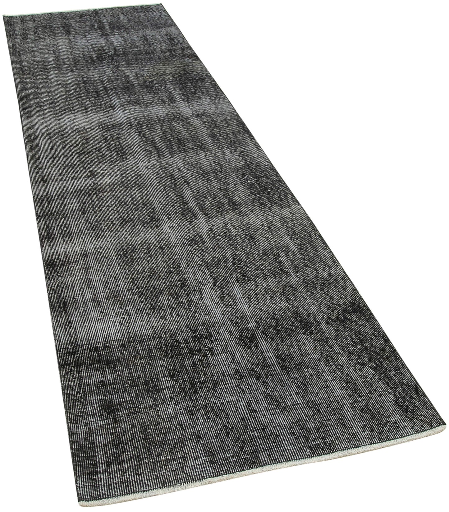 3x10 Black Overdyed Runner Rug - 38132