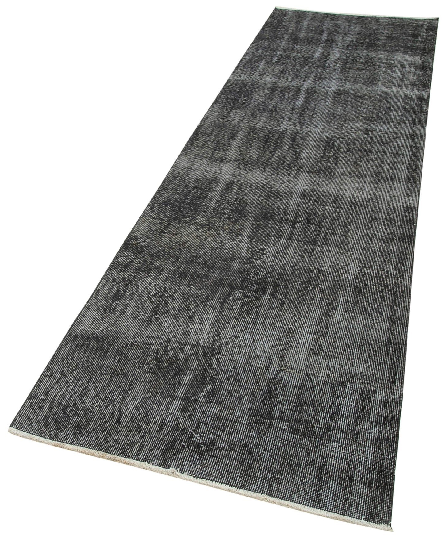 3x10 Black Overdyed Runner Rug - 38132