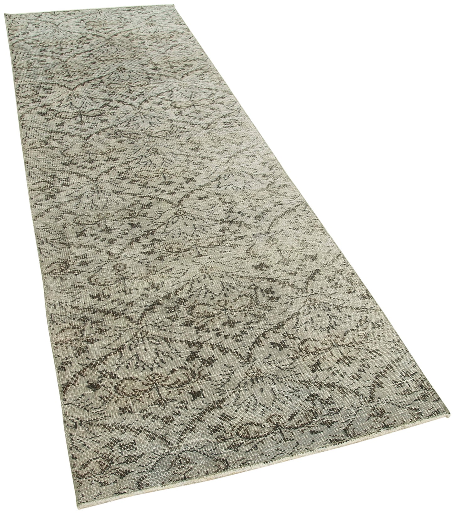 3x10 Grey Overdyed Runner Rug - 38133