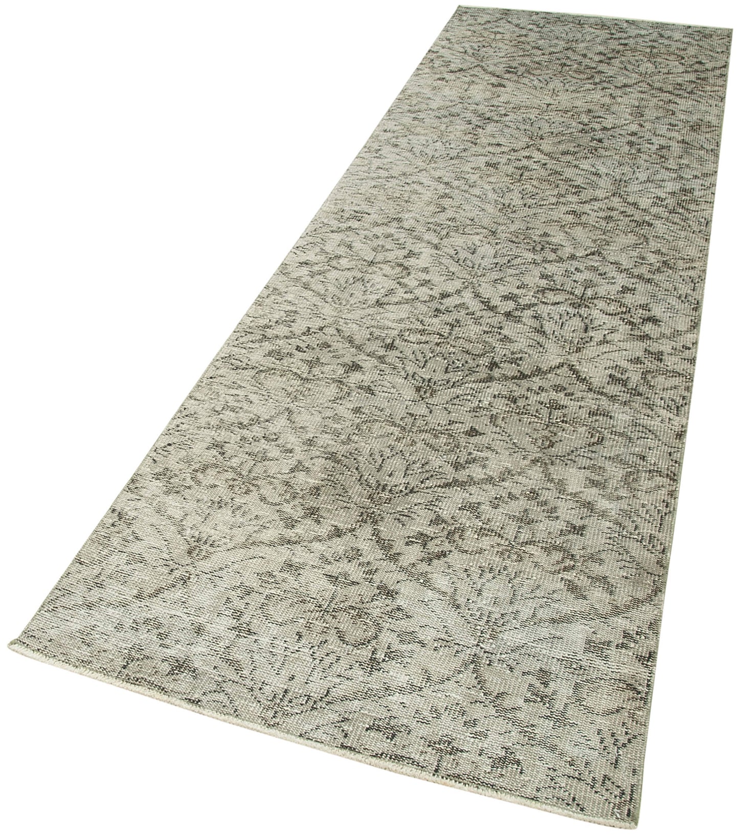 3x10 Grey Overdyed Runner Rug - 38133