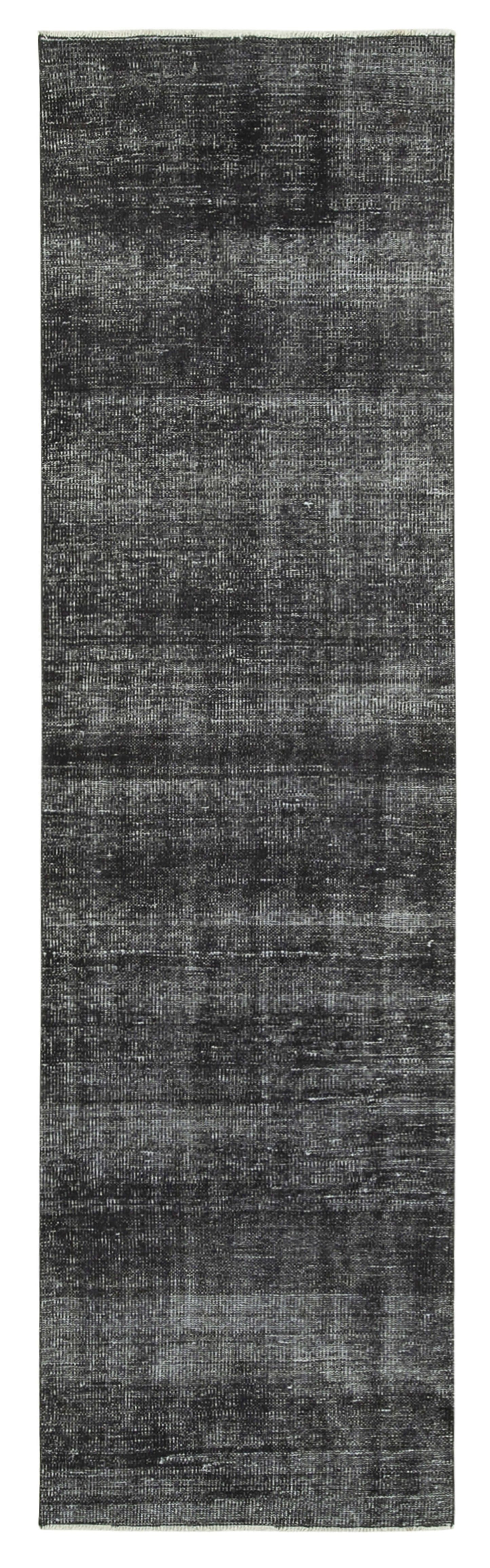 3x10 Black Overdyed Runner Rug - 38135