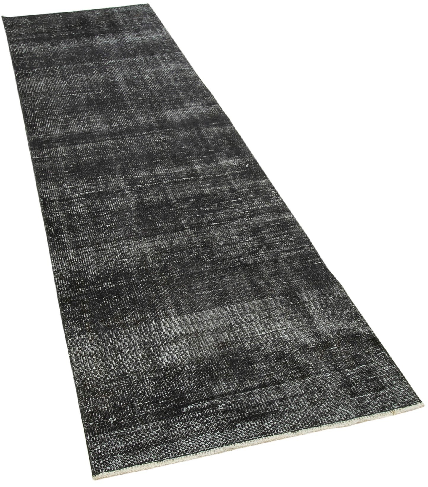 3x10 Black Overdyed Runner Rug - 38135