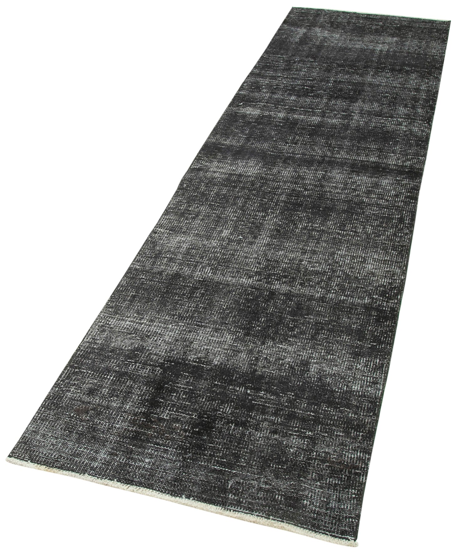 3x10 Black Overdyed Runner Rug - 38135