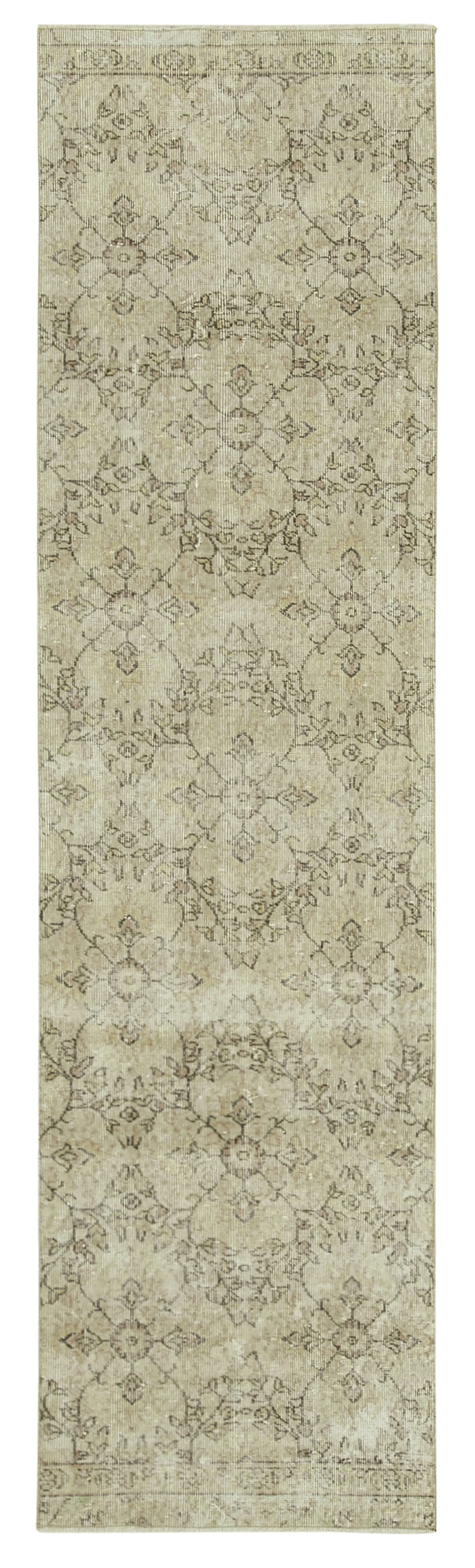 3x10 Beige Overdyed Runner Rug - 38140