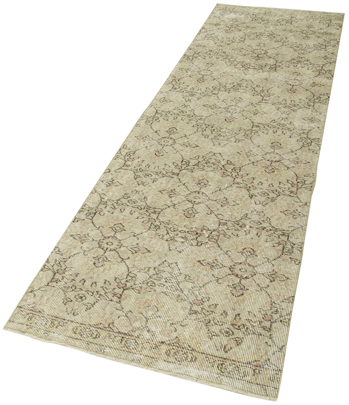 3x10 Beige Overdyed Runner Rug - 38140