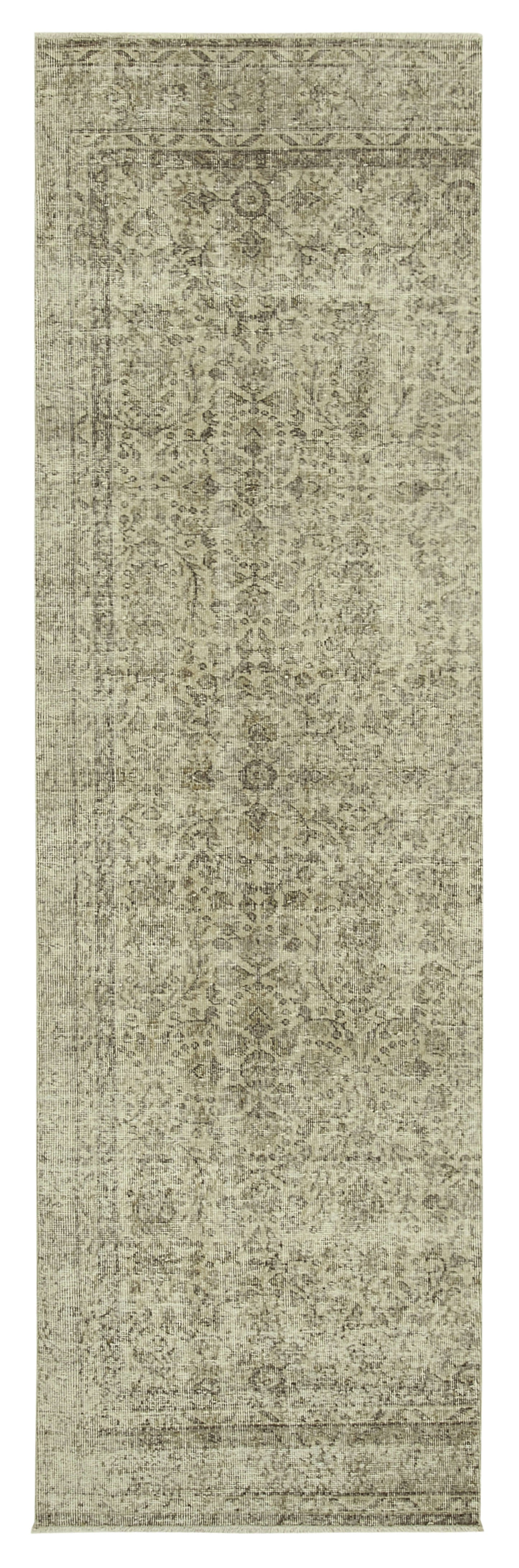 3x10 Beige Overdyed Runner Rug - 38143