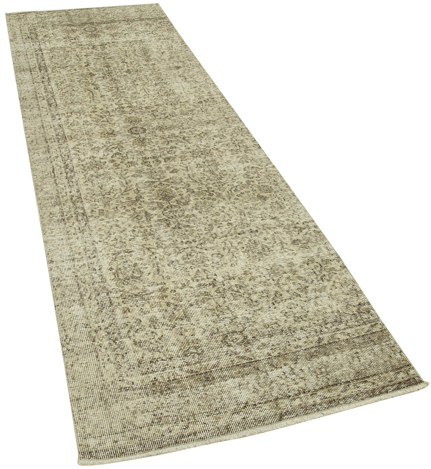 3x10 Beige Overdyed Runner Rug - 38143