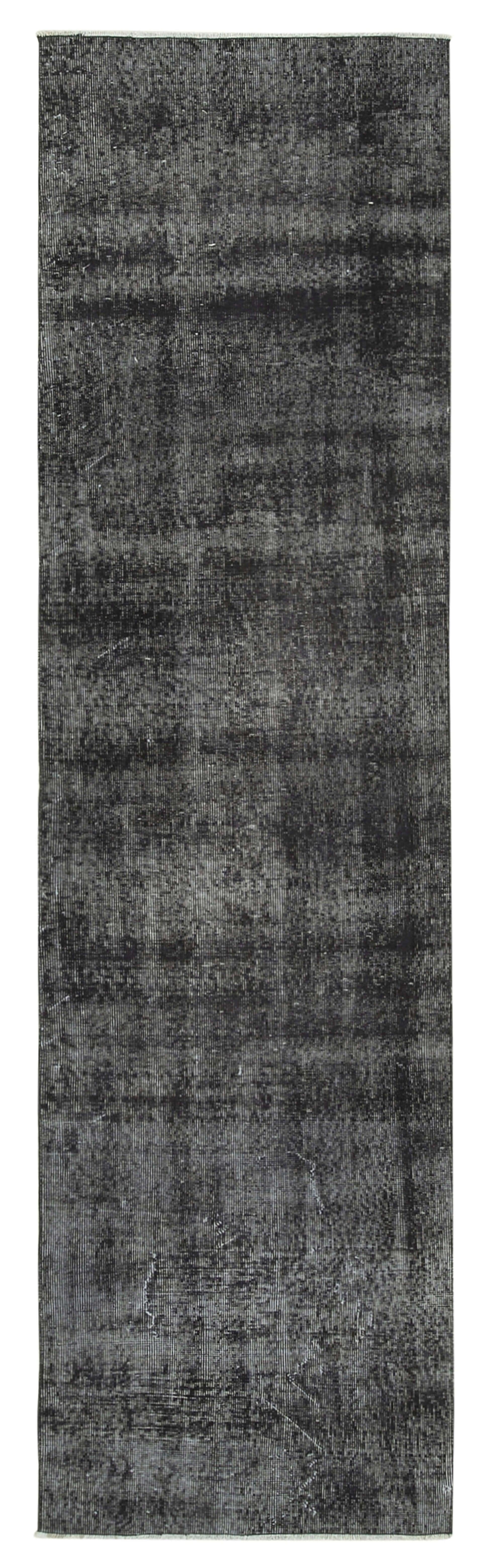 3x9 Black Overdyed Runner Rug - 38147