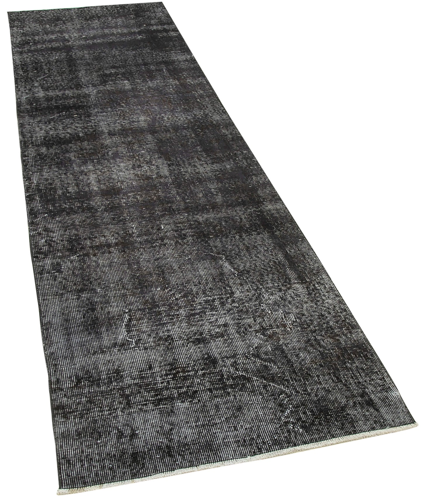 3x9 Black Overdyed Runner Rug - 38147